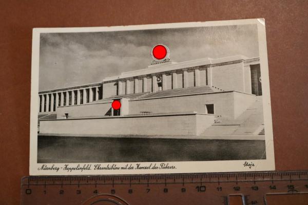Ansichtskarte - Nürnberg Zeppelinfeld Ehrentribüne mit Kanzel des Führers